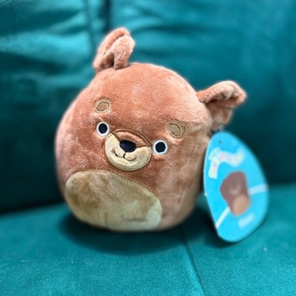 Squishmallows Keir Brown Bear Plush Stuffed Animal‎ with Tags 5 Inch